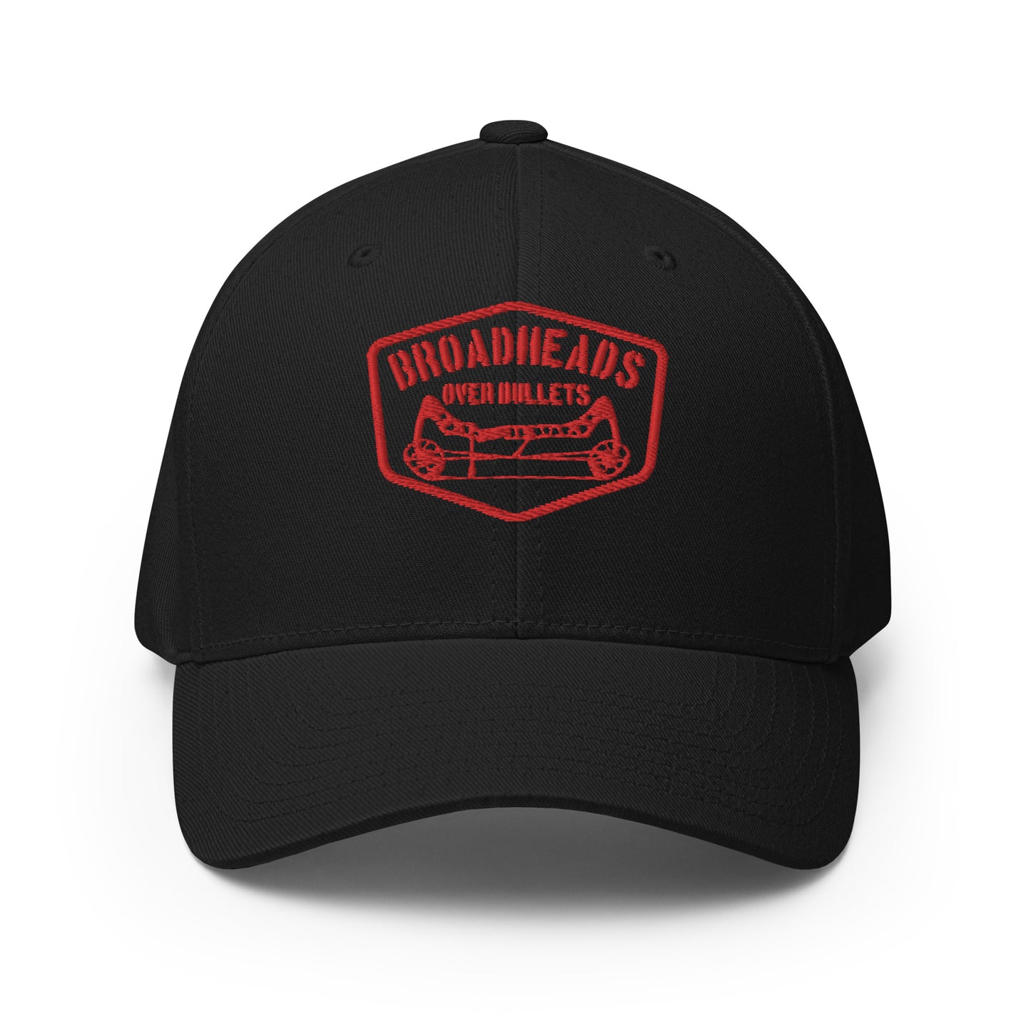 "Broadheads Over Bullets" Structured flexfit Cap