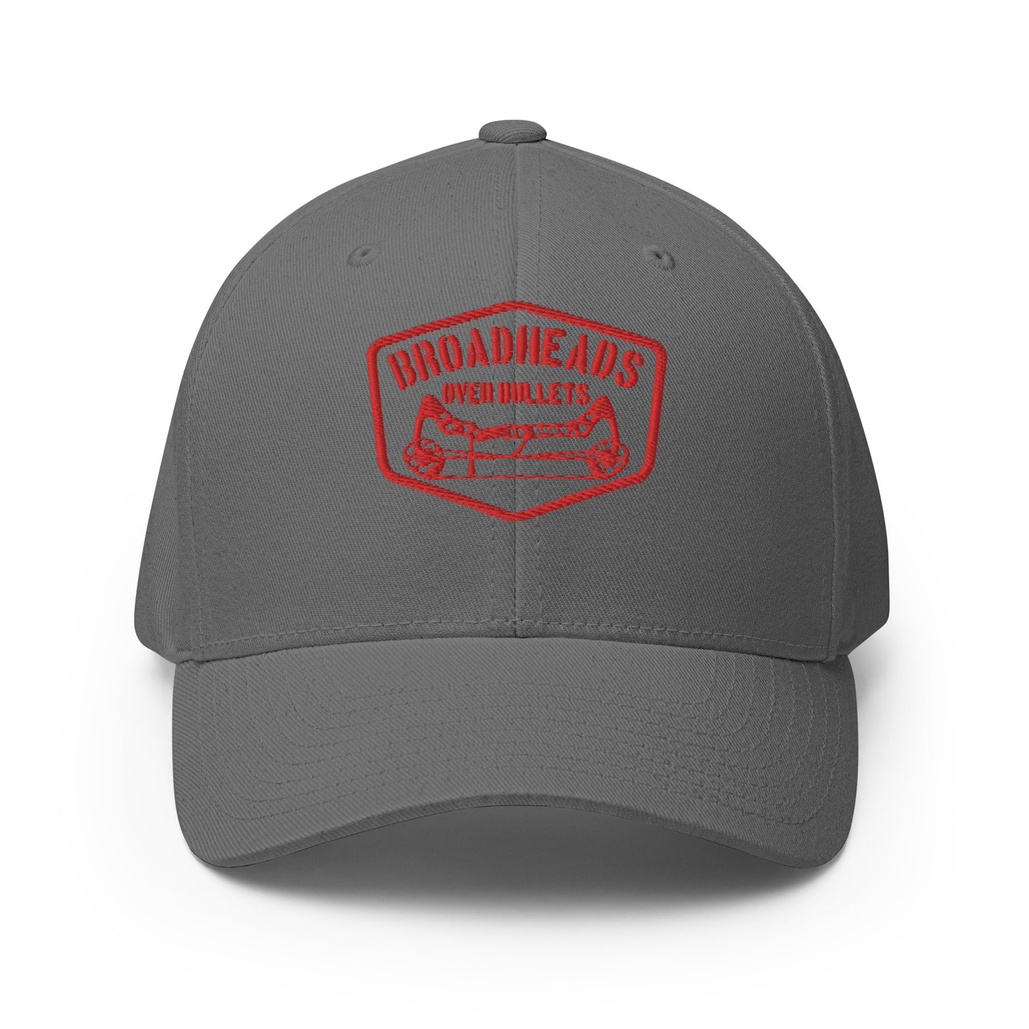 "Broadheads Over Bullets" Structured flexfit Cap