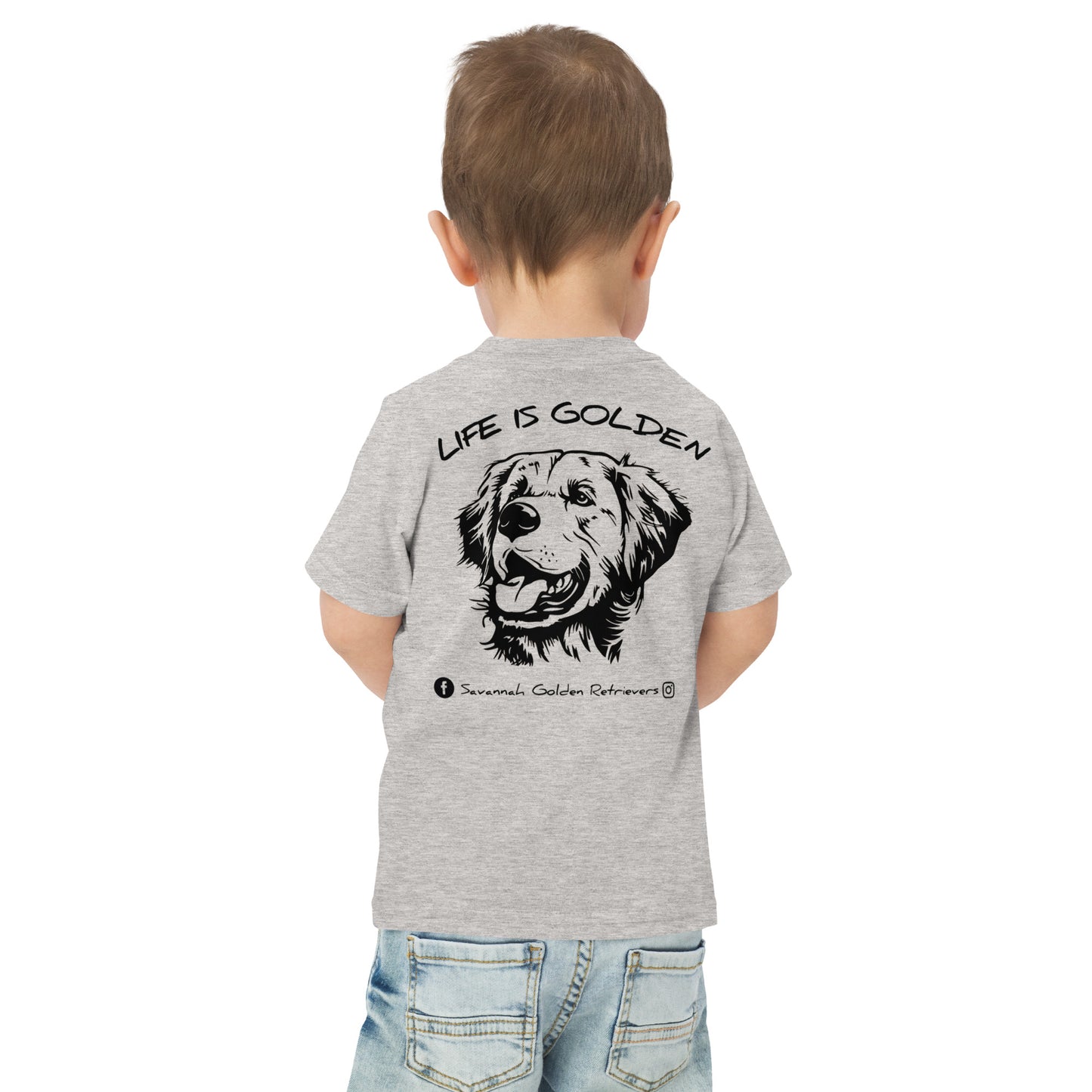 Life is Golden! Toddler jersey t-shirt
