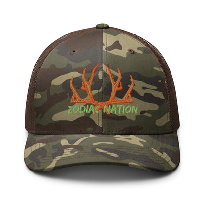 "Zodiac Nation" Represent Camouflage trucker hat