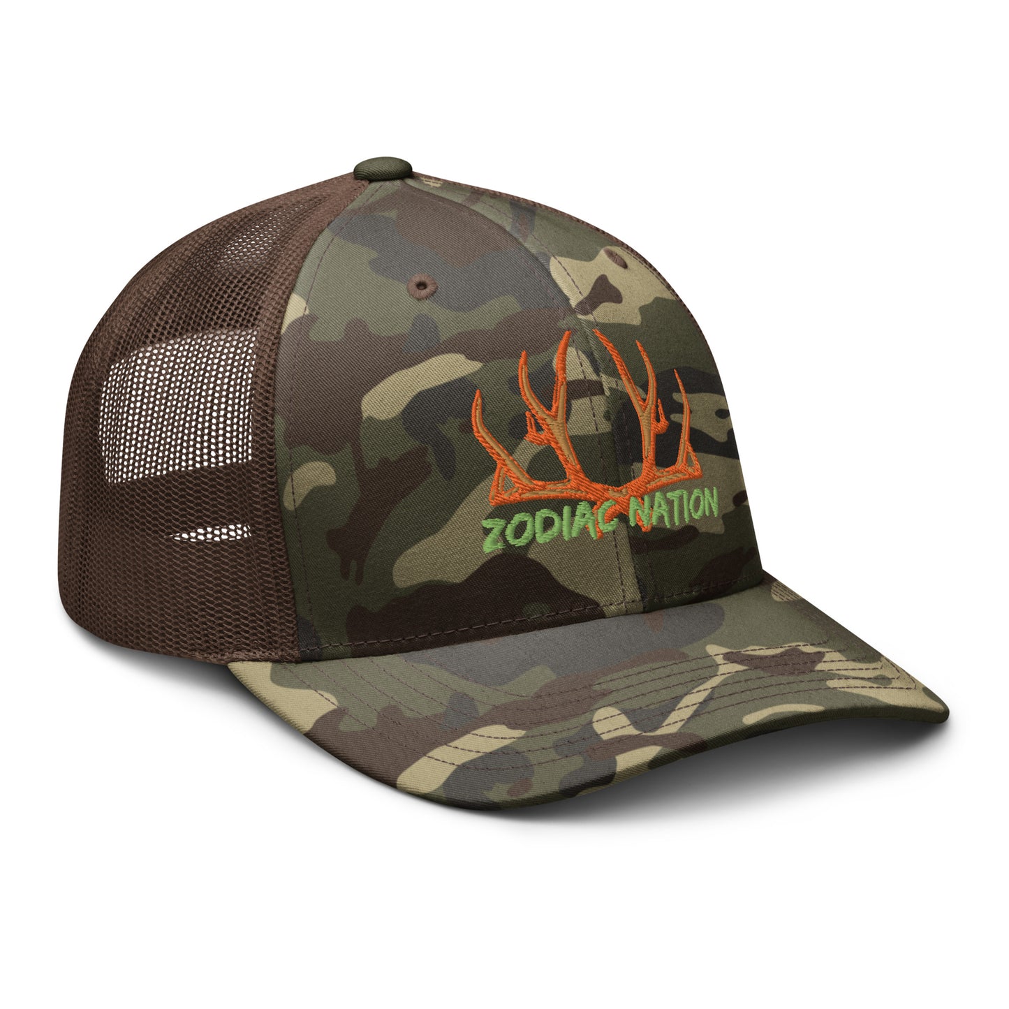 "Zodiac Nation" Represent Camouflage trucker hat