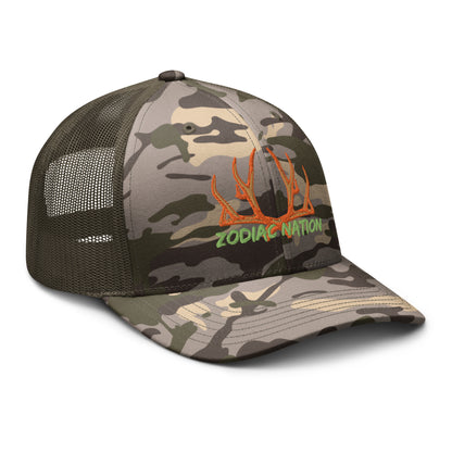 "Zodiac Nation" Represent Camouflage trucker hat