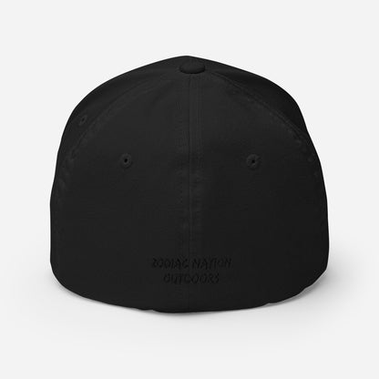 Subdued Black "Huntbeat" Structured flexfit Cap