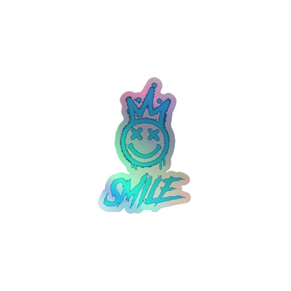 "Smile" Represent Holographic stickers