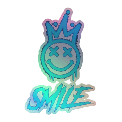 "Smile" Represent Holographic stickers