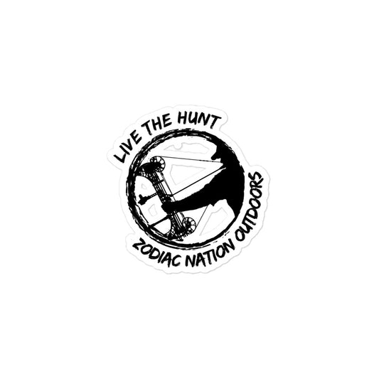 "Live the Hunt" Represent Bubble-free stickers
