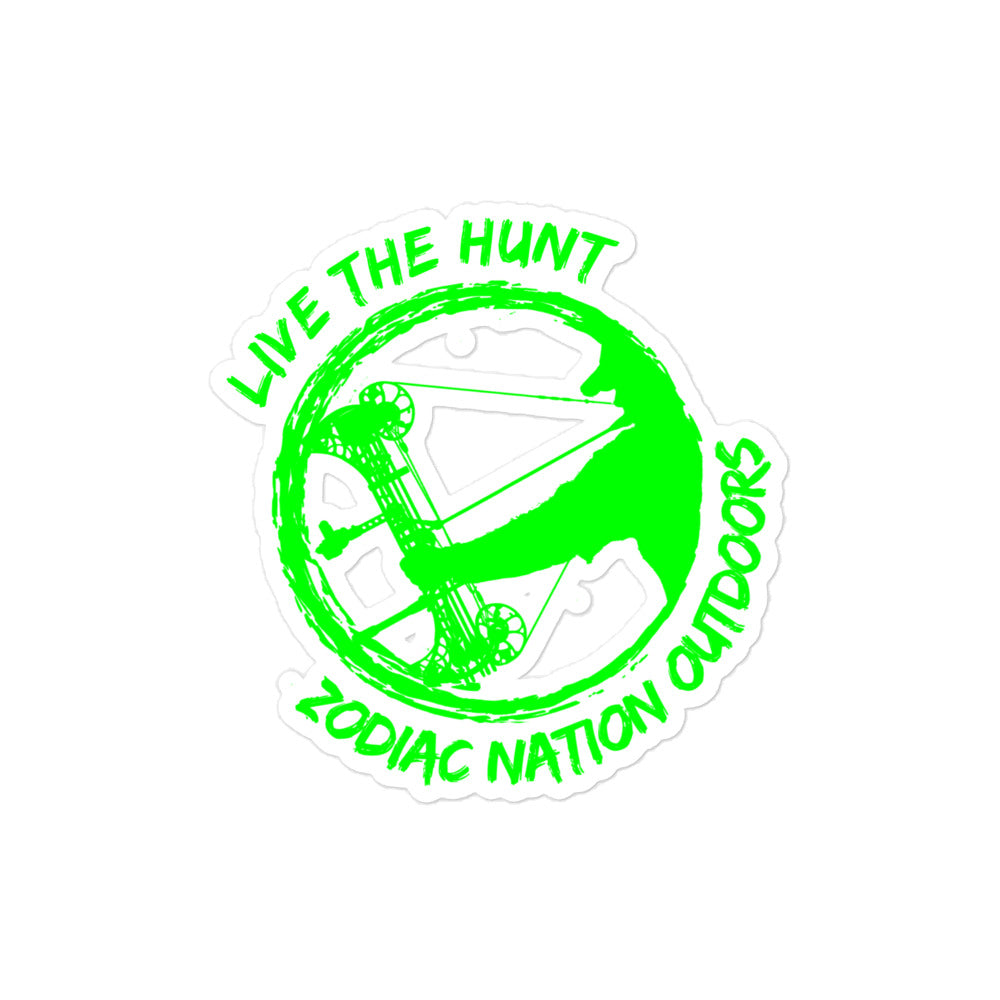 "Live the Hunt" Represent Bubble-free stickers