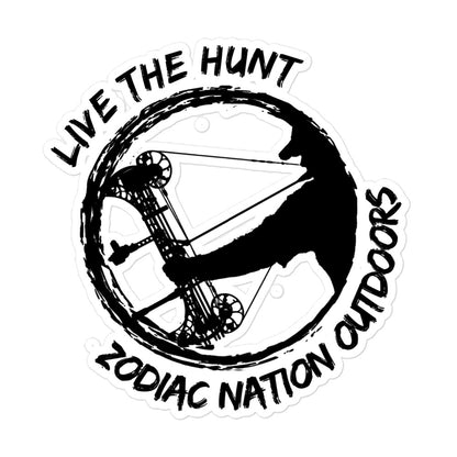 "Live the Hunt" Represent Bubble-free stickers