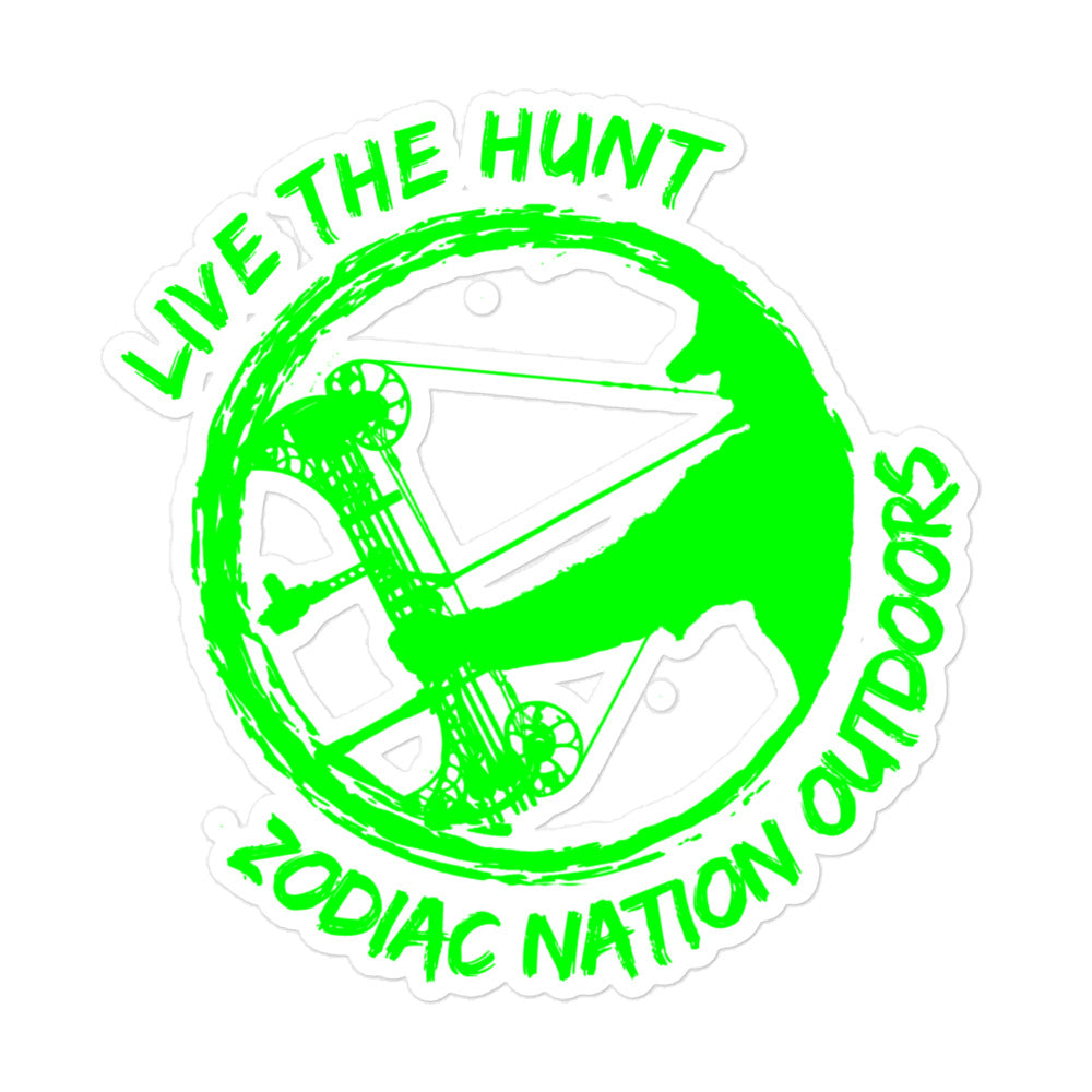 "Live the Hunt" Represent Bubble-free stickers