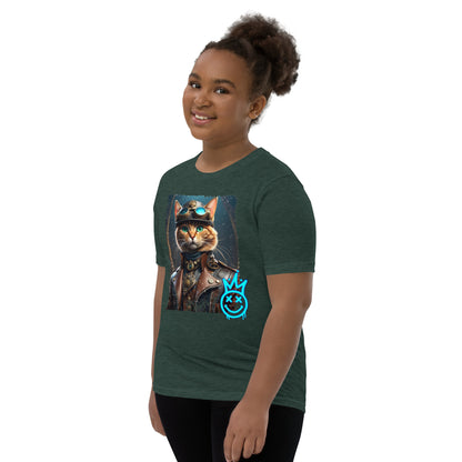 "SteamPunk Cat" Youth Short Sleeve T-Shirt